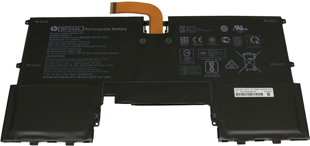 HP 924960-855 Batterij - 43,7Wh