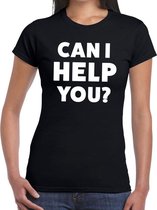 Can i help beurs/evenementen t-shirt zwart dames XS