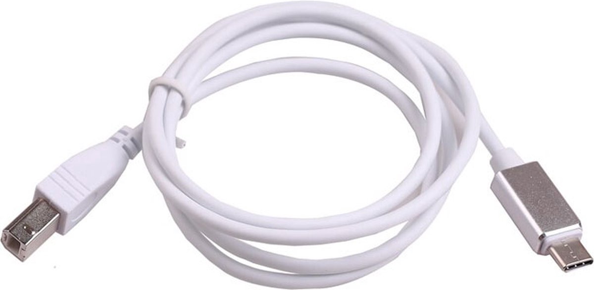 New Age Devi - OTG Kabel voor Printer Telefoon Piano Elektronische Drum en Midi Keyboard - Type C naar Type B