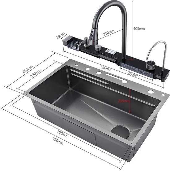 Gootsteen wastafel wasbak buiten tuin garage kelder spoelbak waskeuken werkplaats grote wastafel (wit