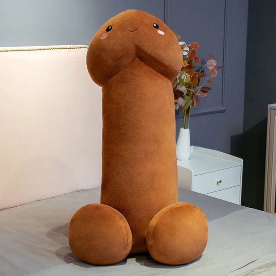JustValue Sex Knuffel Bodypillow - Zacht en comfortabel - Bruin - 80 cm | bol JustValue Sex Knuffel Bodypillow - Zacht en comfortabel - Bruin - 80 cm | bol