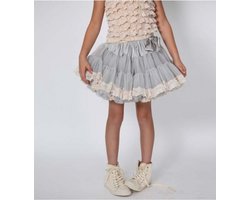 Angel's Face - Chiffon Petticoat - Rok - Mist Lace - Lichtgrijs - Teen (13y en >) 158 en Dames 40-42