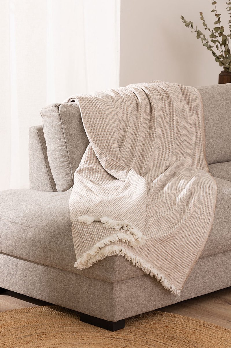 Belmarti Manta All Season plaid 230 x 240 cm - beige