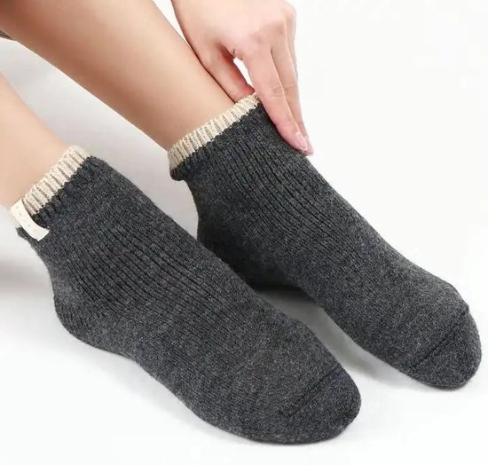 Chaussettes FALKE Cozy Plush pour femmes - Grijs - Taille 39-42