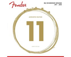 Fender F-880CL snaren set acoustic coated bronze custom light