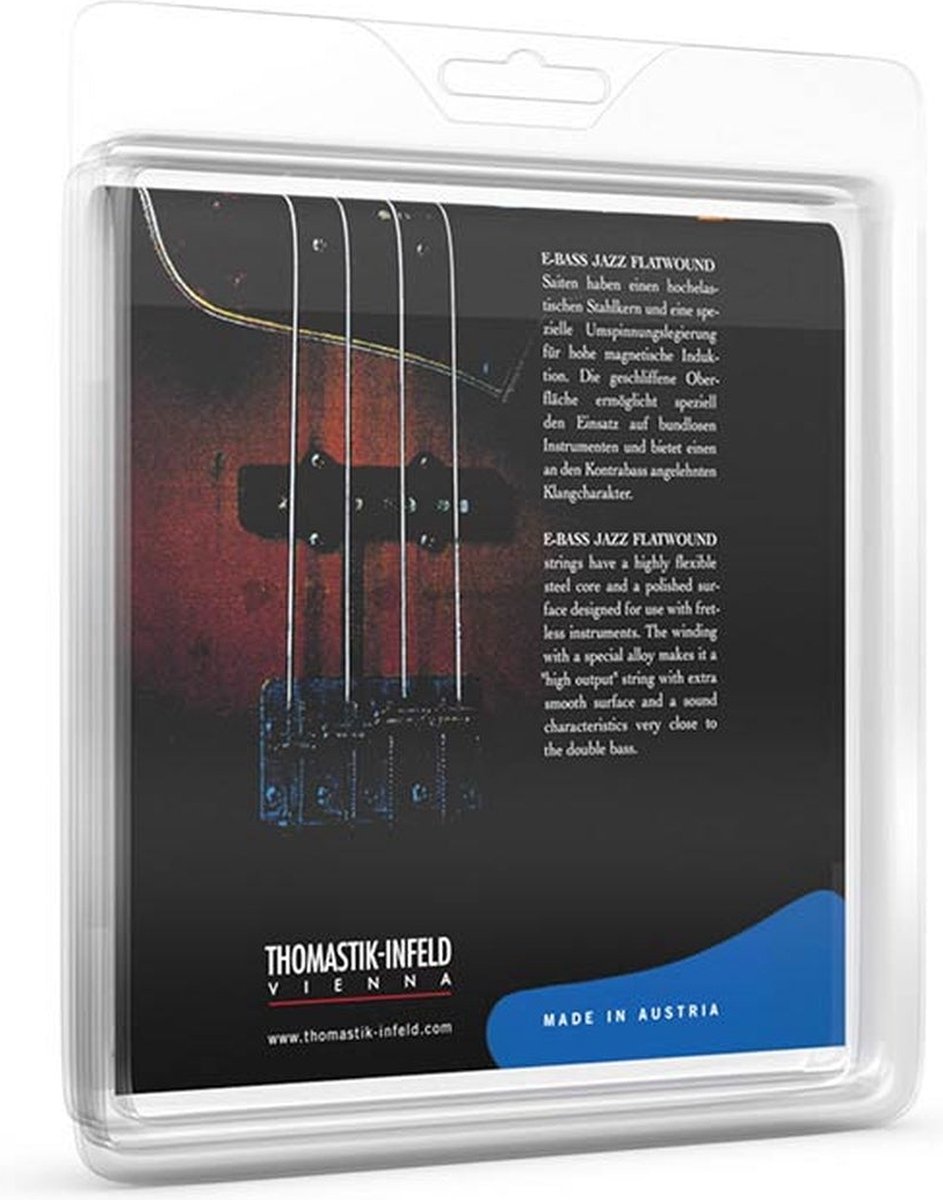 Thomastik Infeld THJF-346 snaren set 6-snaar bass, longscale, nickel flatwound, 033-043-056-070-100-136