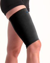 Dunimed Dijbeenbrace - Hamstringbrace compressie - Bovenbeen brace - Hamstring Sleeve - Zwart - S