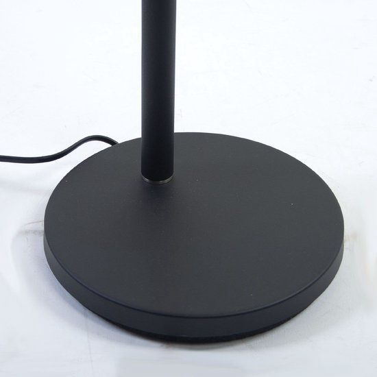 Lampadaire LED Geneva | 1 lumière | Noir | métal | 184 cm de hauteur | Ø 22 cm | avec variateur | lampadaire / lampadaire | design contemporain