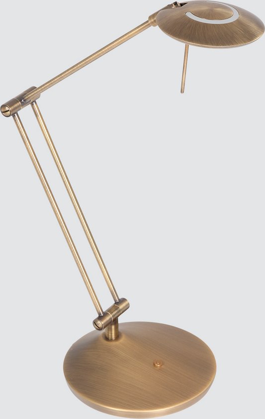Lampe de bureau orientable LED | 1 lumière | bronze / marron | plastique / métal | Ø 18 cm | 70 cm de hauteur | lampe de table / lampe de bureau | design contemporain