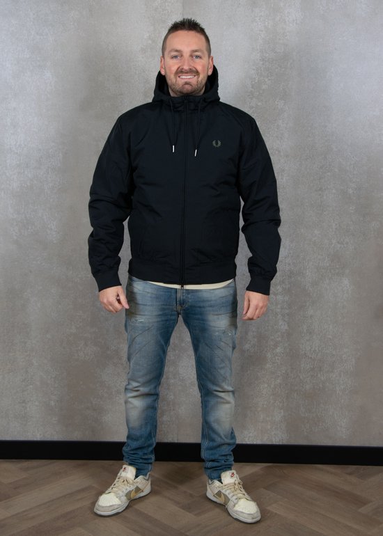 Perry Jacket Fred Perry Jacke Brentham Buy Fred Perry Black Hooded