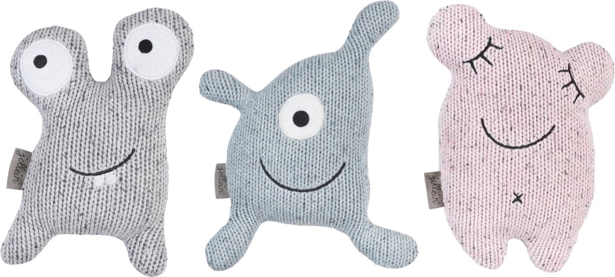 Jollein 3 Stuks Confetti Monster Knuffel