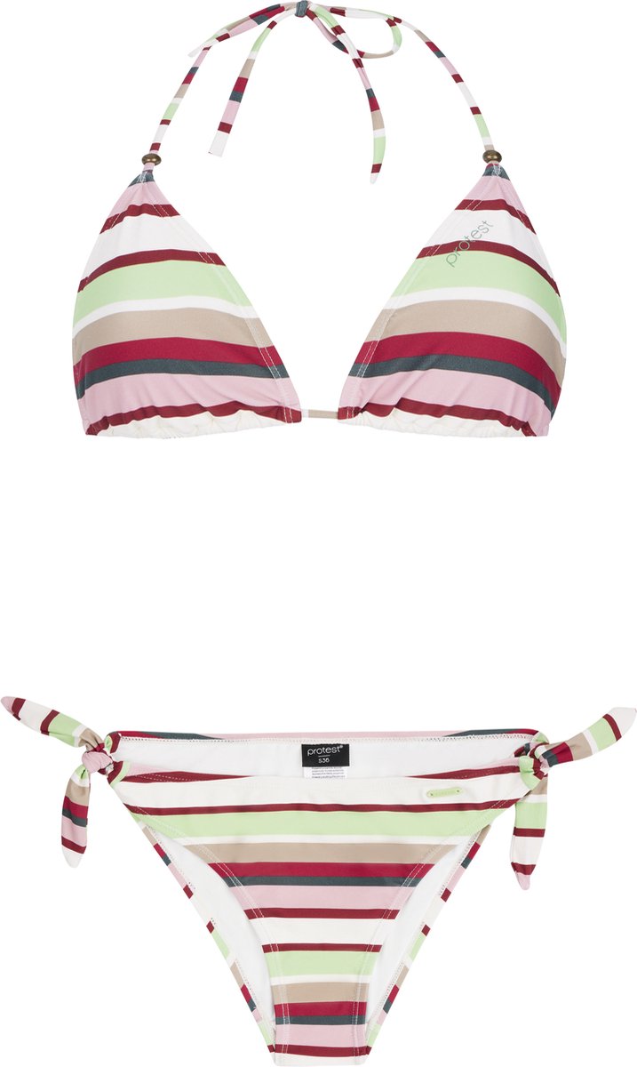 Protest Prtbandita – Triangel bikini set Dames – Koordsluiting – Uitneembare vulling Groen