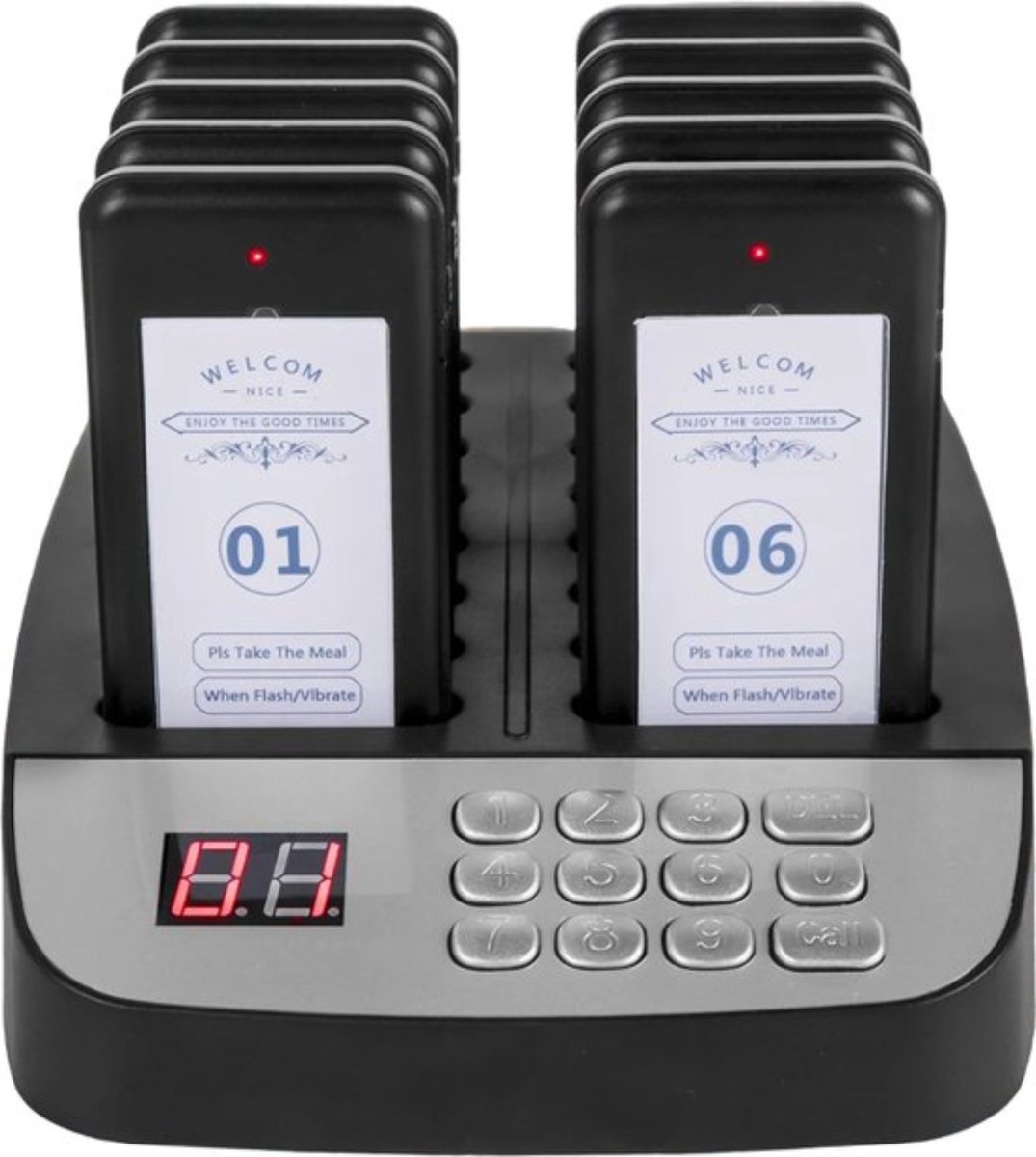 Oproepsysteem horeca - Restaurant pieper - Draadloze Buzzer - 16 Stuks