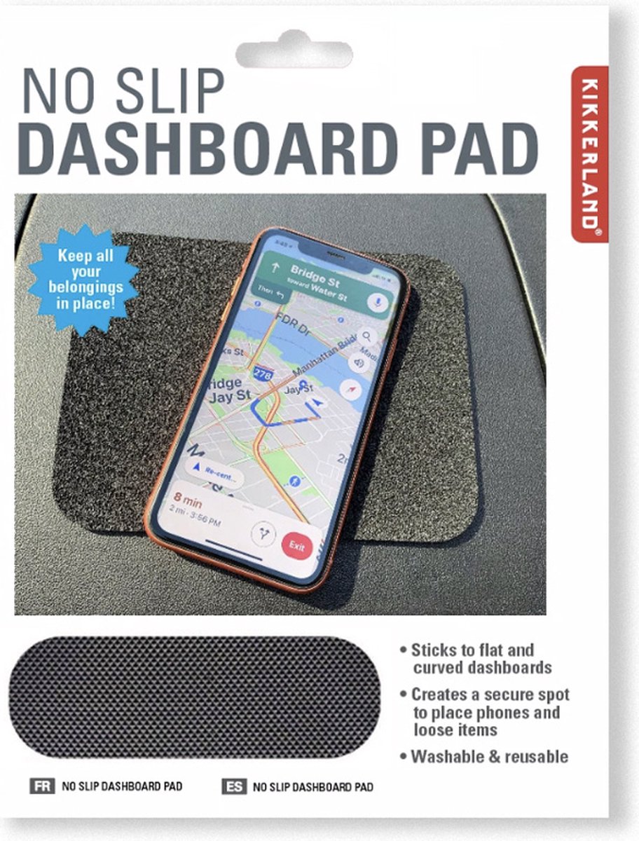 Kikkerland Anti-slip Dashboardmat.
