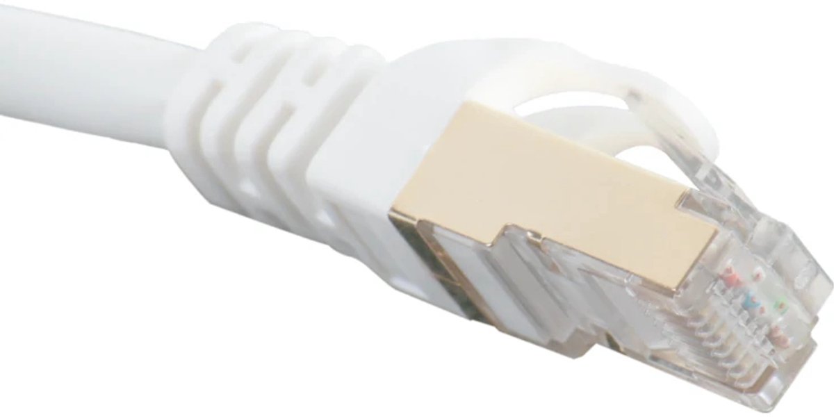 Stevige FTP-netwerkkabel categorie 7 iggual IGG318621 Wit 10 m