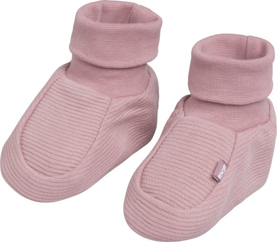 Baby's Only Slofjes Pure - Oud Roze - 0-3 mnd - 100% ecologisch katoen - GOTS