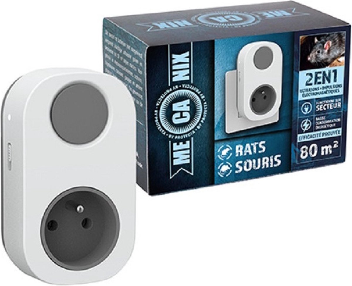 Mecanix Ultrasoon + EM ratten en muizen 240 V - 80 m²