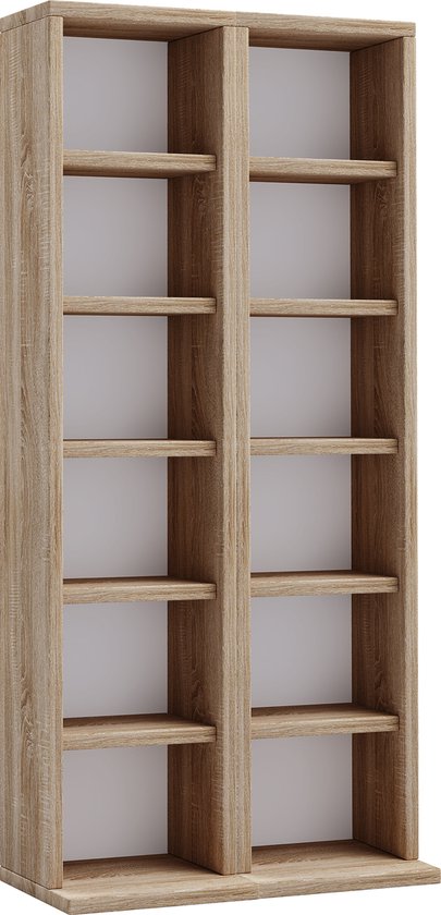 Casier armoire CD DVD Milano Sonoma-Oak