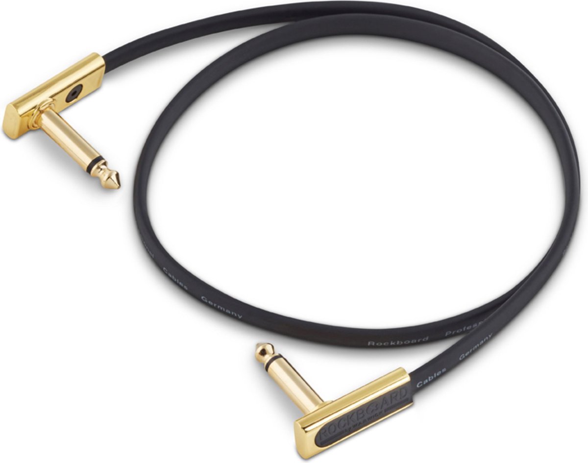 RockBoard Gold Series Flat Patch Cable zwart 60 cm