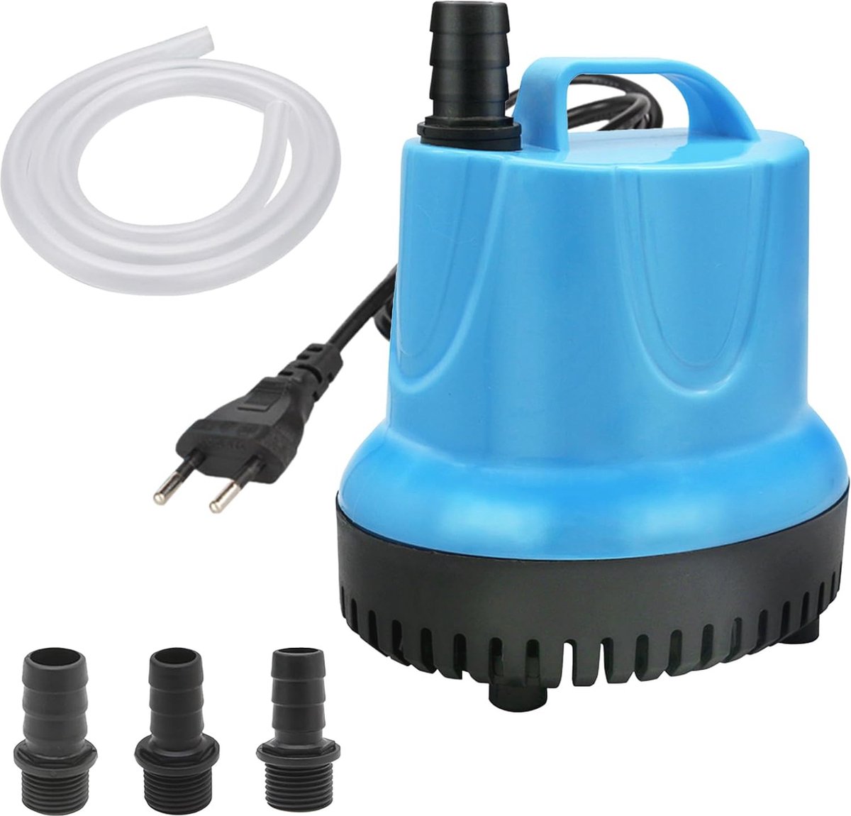 Kleine Dompelpomp 20W - Ultra Stille Waterpomp voor Aquarium, Vijver en Tuin - Inclusief Sproeiers en Slang