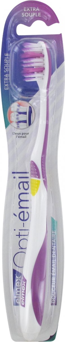 Goedkoopste Elmex Opti-émail Extra Zachte Tandenborstel (Kleur Violet/geel