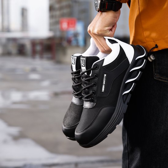 Chaussures de travail de Safety Nezr® pour femmes et hommes - Chaussures de sécurité - Imperméables/légères/élégantes/mode - Classe de sécurité S1P - Taille 38