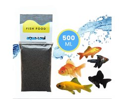 Aqua-Loui® - Visvoer - Vissenvoer - Korrels (Granulaat) - Goudvissen voer - Goudvis Voer - Aquarium - Goldfish - Geschikt Voor Goudvissen & Sluierstaart Vissen - 500ml