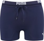 PUMA Swim Logo Trunk Heren Zwembroek - navy - Maat L