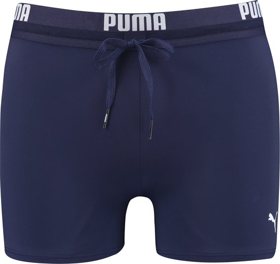 PUMA Swim Logo Trunk Heren Zwembroek - navy - Maat L