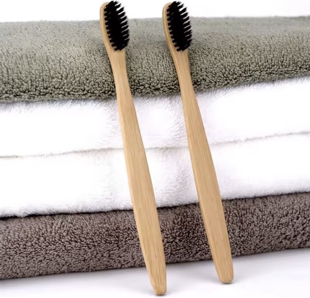 Goedkoopste CHPN - Bamboe tandenborstel - Houten tandenborstel - 2 stuks - Duurzame tandenborstel - Toothbrush bamboo