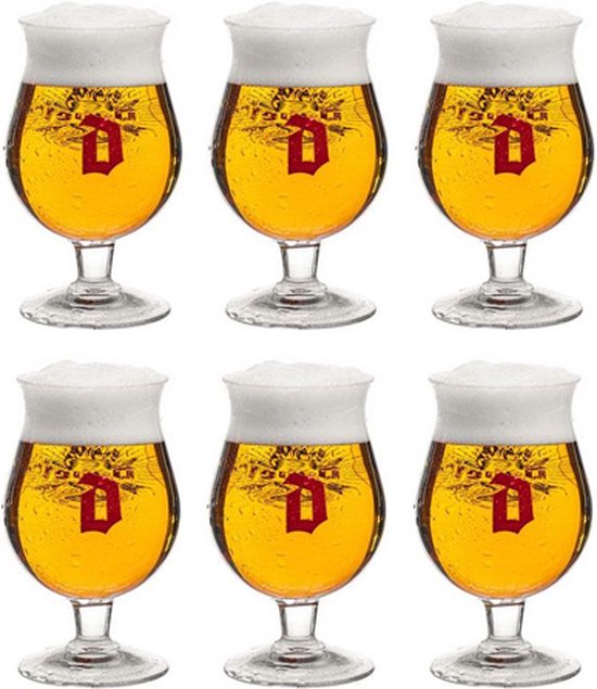 Duvel Moortgat bierglas (6x 33cl)
