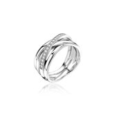 Zinzi Jewels 925 Sterling Zilveren Ring  (Maat: 56) - Zilver