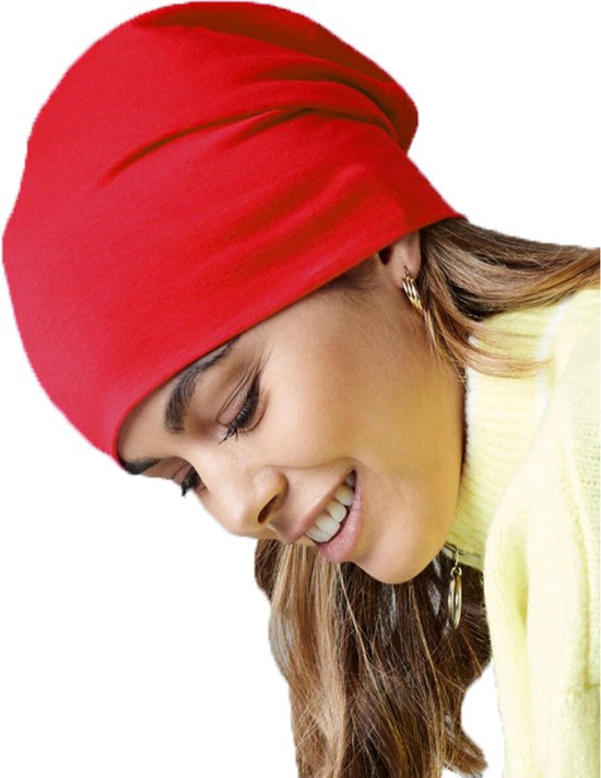 Beechfield Winter Hat Beanie Hemsedal - rouge - homme/femme - coton - chapeaux d'hiver chauds
