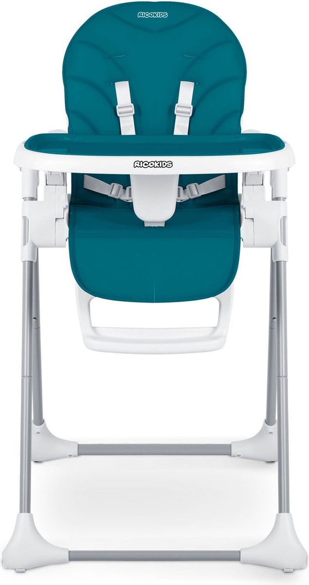 Ricokids Tulo™ Kinderstoel – Verstelbaar – Opvouwbaar – Met Wieltjes – Blauw