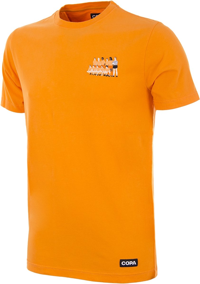 COPA Football - Nederland 1988 EK - embroidery T-Shirt - Heren - XS - Oranje