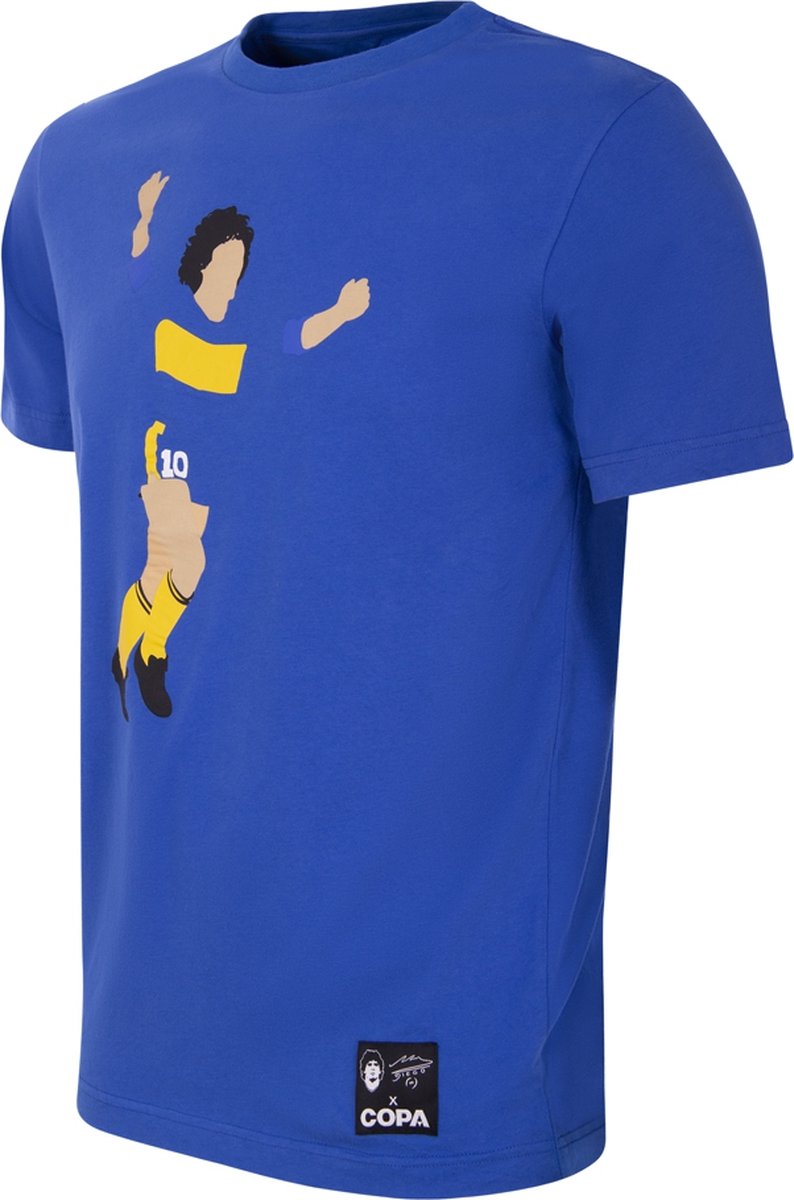 COPA - Maradona Boca Graphic T-Shirt - Heren - Blauw - S