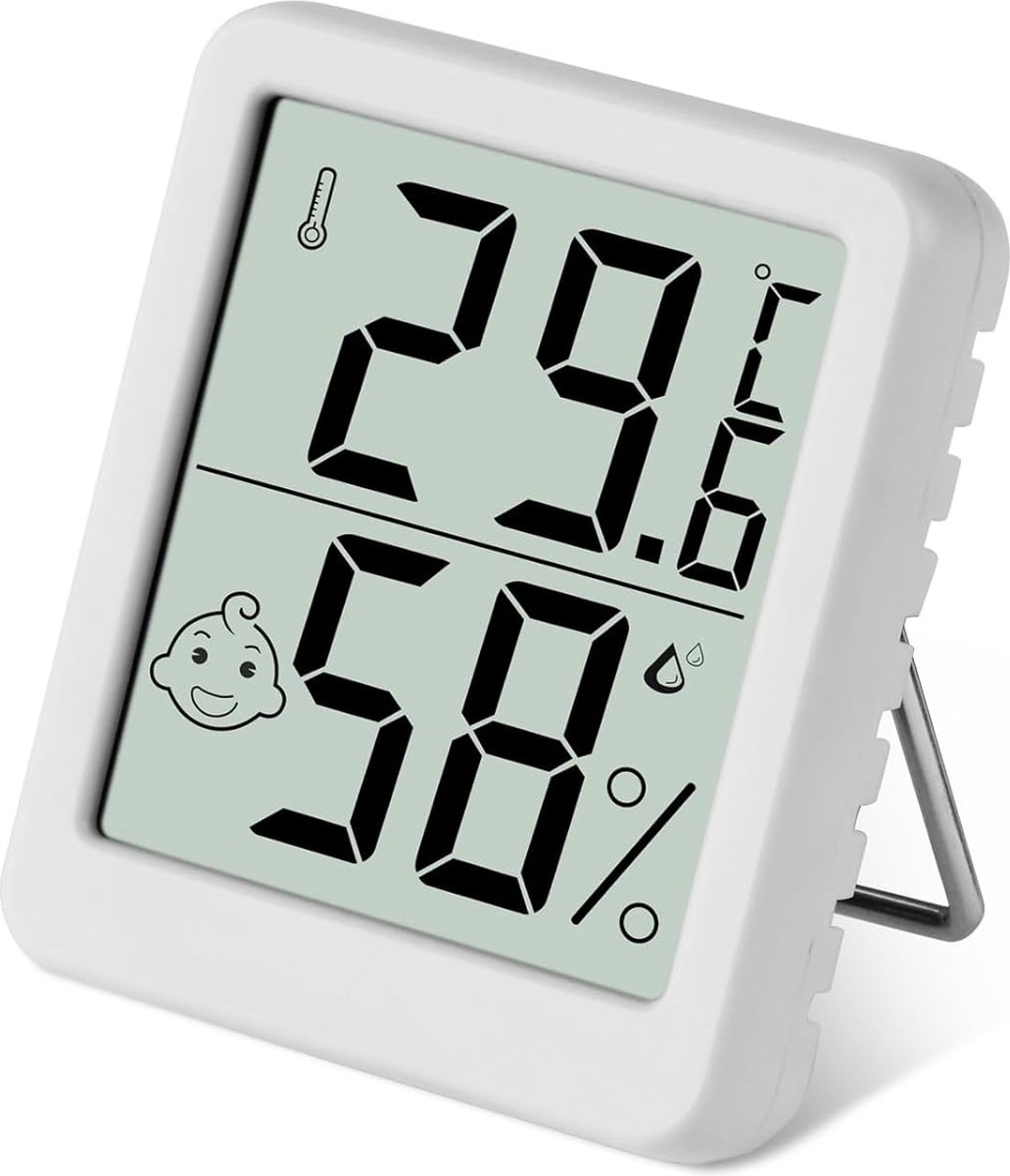 Temperatuurmeter Binnen - Huisthermometer - Weerstation Binnen - Thermometer Binnen Digitaal - Kamer Thermometer - Binnenthermometer - Huisthermometer Binnen - Digitale Thermometer - Binnenshuis