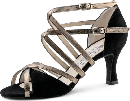 Latin Damessatin Dansschoenen Salsa Tango Wals Ballroom met Gesloten Teen