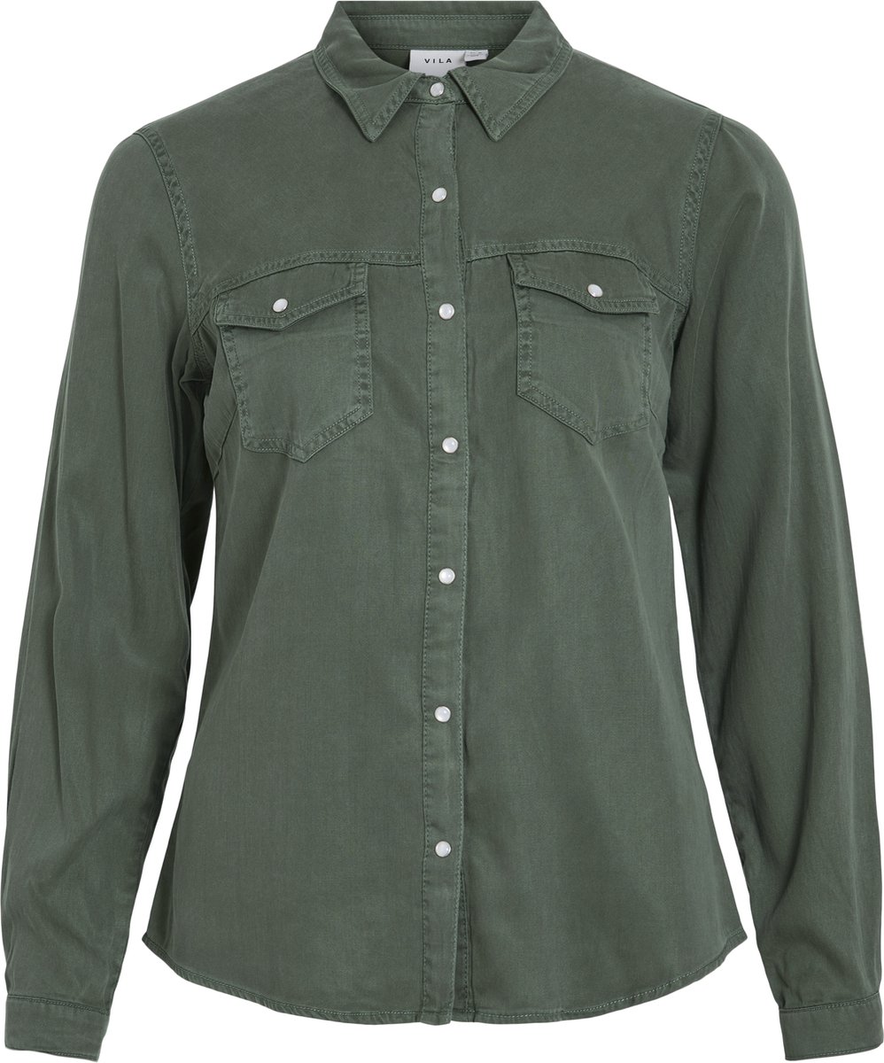 VILA - VIBISTA DENIM SHIRT-NOOS - Dames - Blouses
