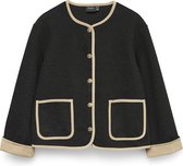 Vero Moda Jas Vmnannie Short Jacket 10333670 Black/silver Min Dames Maat - M