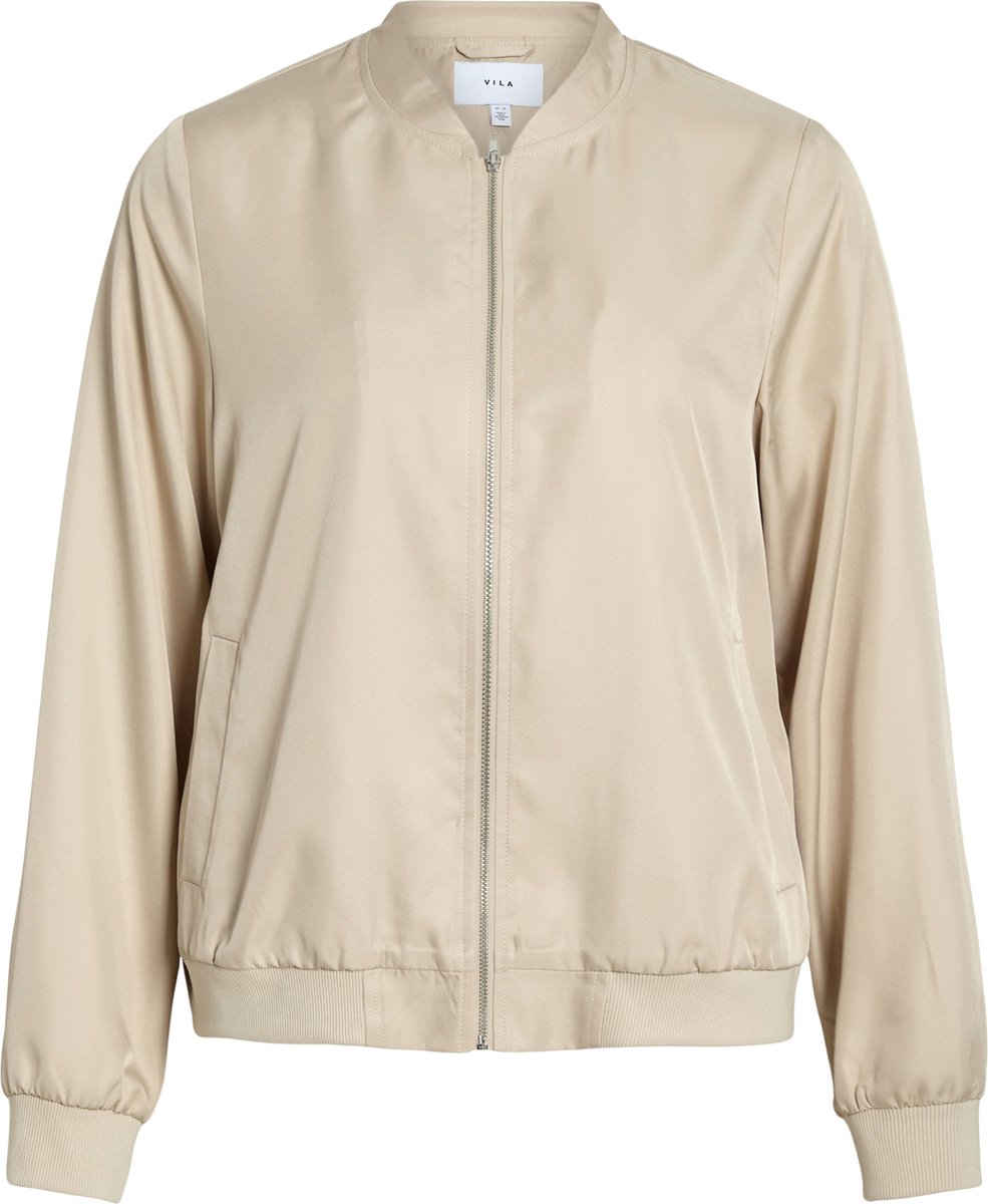 Vila Jas Vipapaya L/s Bomber Jacket - Noos 14100221 Cement Dames Maat - 44