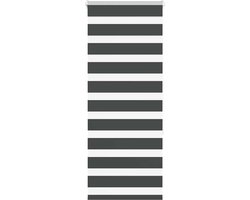 vidaXL - Zebra - rolgordijn - 65x150 - cm - stofbreedte - 60,9 - cm - zwart