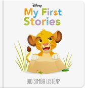 Disney My First Stories: Did Simba Listen? Boek met Simba en een sprinkhaan.