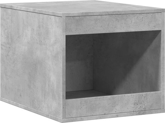 vidaXL - Kattenbakkast - 47x59x42 - cm - bewerkt - hout - betongrijs