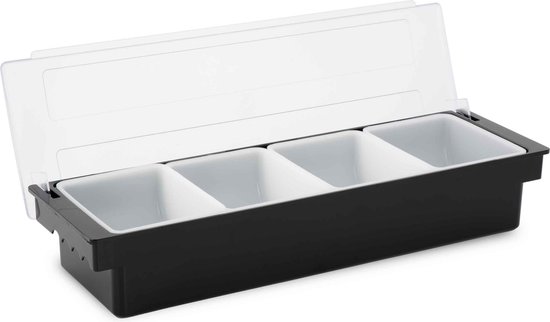 Ingrediëntenhouder – 6 containers, Bar up, 480x150x(H)100mm
