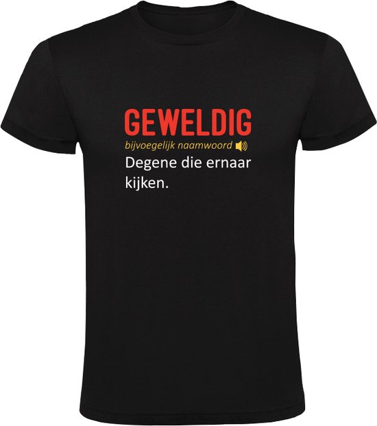Geweldig Heren T-shirt - grappig - kijken - quote - shirt