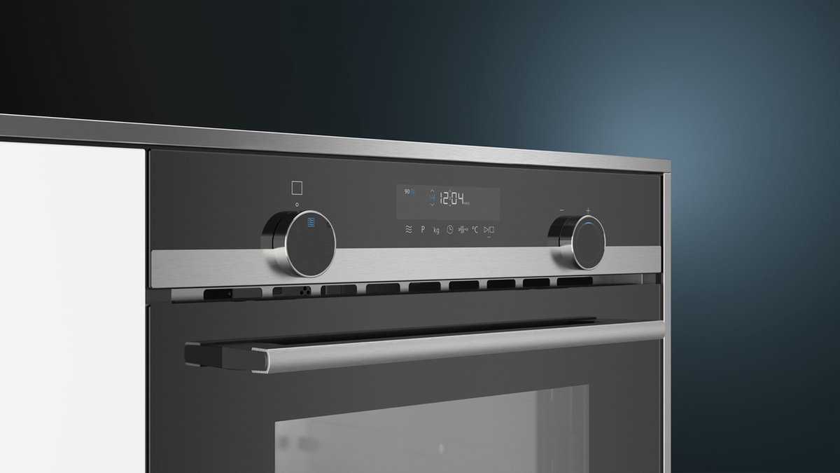 Siemens CM585AGS1 - iQ500 - Inbouwoven met magnetronfunctie - 60x45 cm - 44 l - Zwart - Eenvoudig te reinigen: Hydrolyse — afbeelding 2