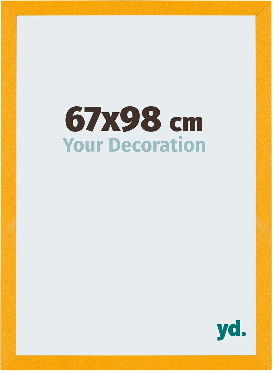 Your Decoration - Fotolijst 67x98 cm - MDF - Geel - Mura