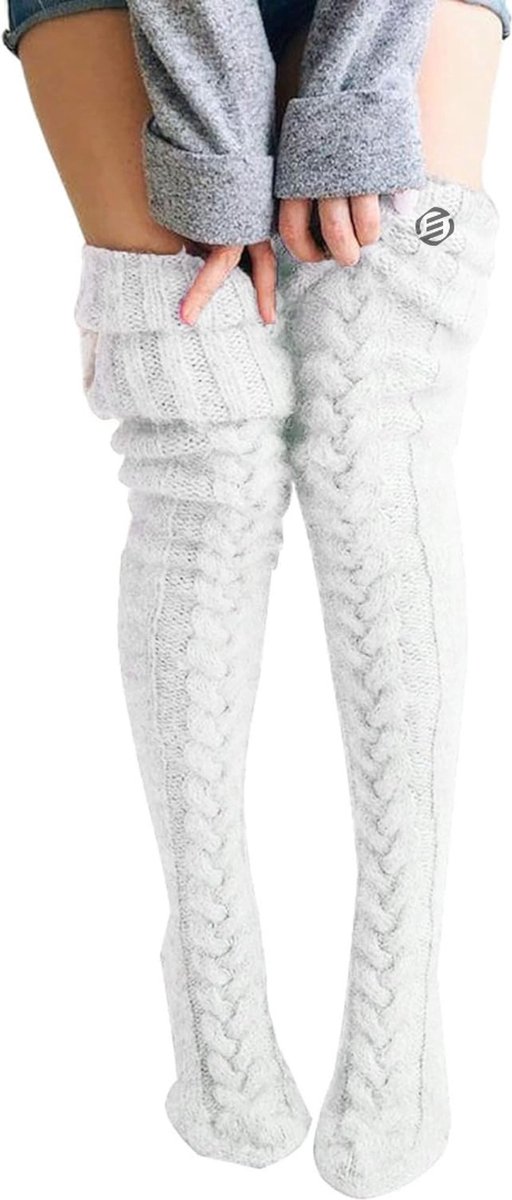 Equivera Winterkousen Kousen Wintersokken Dikke Kousen Warme Kousen Beige