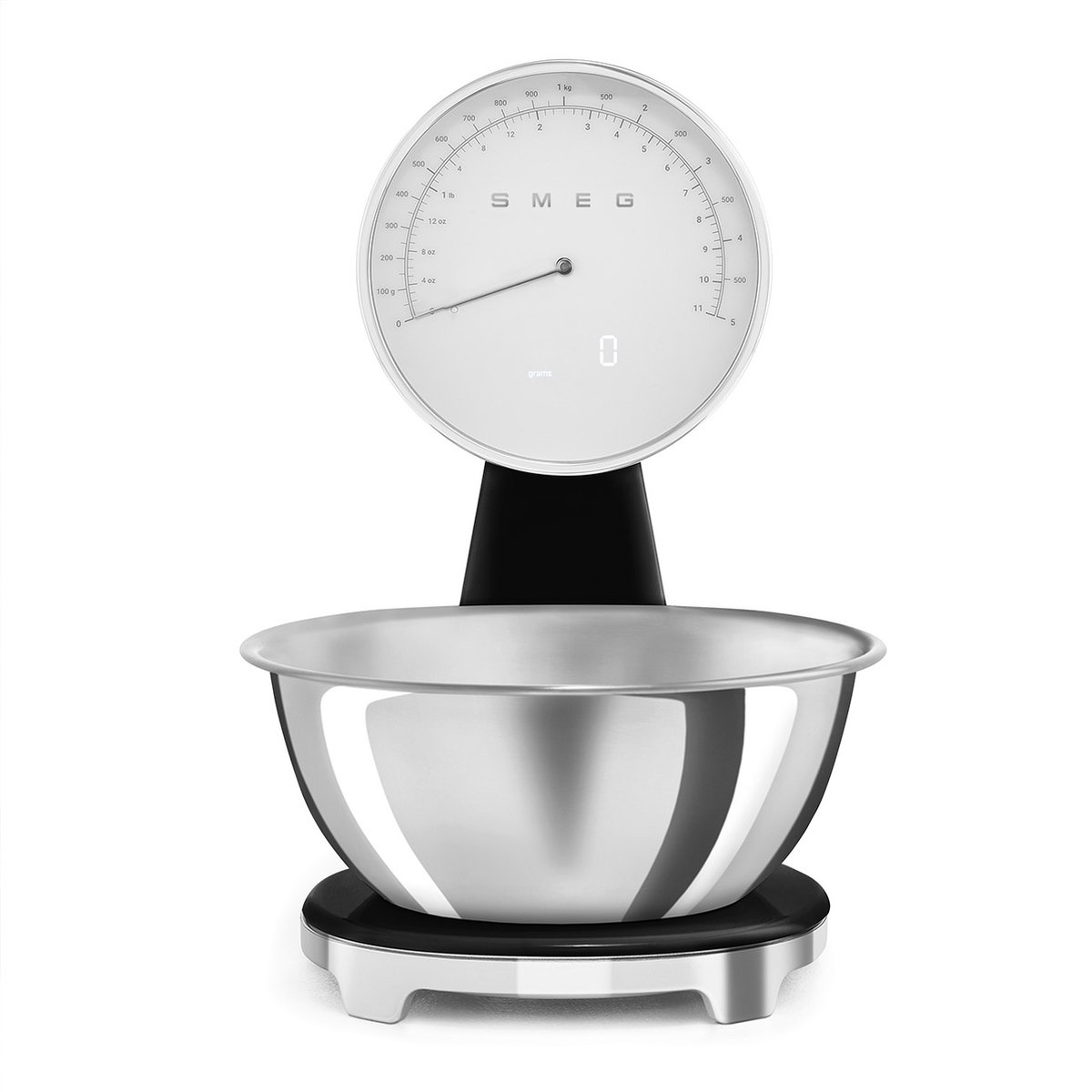 SMEG KSF01BLWW - Weegschaal - Analoog en digitaal - Zwart